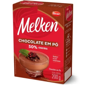 CHOCOLATE EM PO 50% MELKEN 200G HARALD