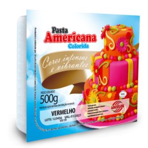 PASTA AMERICANA VERMELHA ARCOLOR 500G