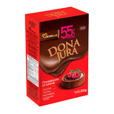 CHOC EM PO 55% DONA JURA 200G