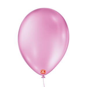 BALAO 7 LISO REDONDO ROSA CHICLETE COM 50 SAO ROQUE