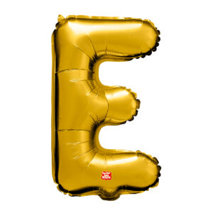 BALAO DOURADO LETRA E 40CM SAO ROQUE