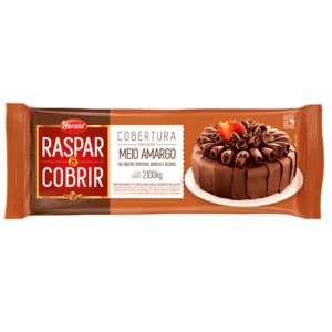 BARRA CONFEITEIRO RASPAR COBRIR MEIO AMARG 2,1KG HARALD