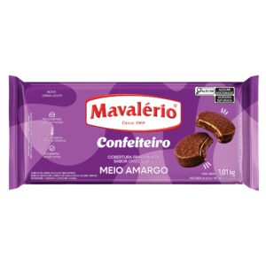 BARRA CONFEITEIRO MEIO AMARGO FRACIONADA 1,01KG MAVALÉRIO