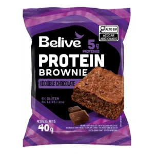 BROWNIE BELIVE DOUBLE CHOCOLATE/PROTEIN 40G