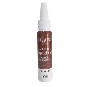 CORANTE COLOR LIQUID GEL MARROM EXTRA FORTE 25G ICEBERG CHEF