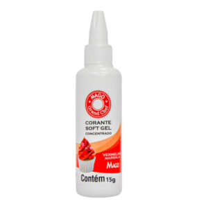 CORANTE SOFT GEL VERMELHO 15G MAGO