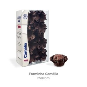FORMA P DOCES CAMELIA MARROM COM 40 PLAC