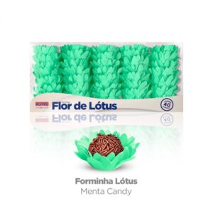 FORMINHA ART FLOR DE LOTUS MENTA CANDY COM 40 PLAC