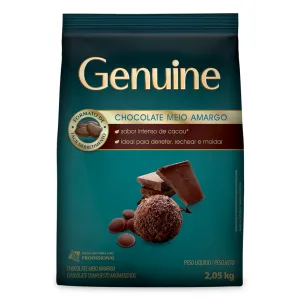 GOTAS CHOCOLATE AMARGO 65 CACAU 1KG GENUINE