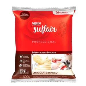 MOUSSE CHOCOLATE BRANCO SUFLAIR 500G