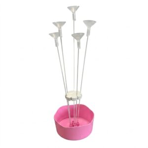 SUPORTE PARA BALOES CACHEPO 5 HASTES ROSA PIFFER