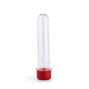 TUBETE VERMELHO VEMAN PLAST 13CM C/10