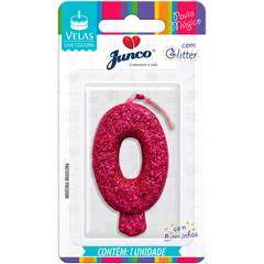 VELA GLITTER PINK Nº 0 JUNCO