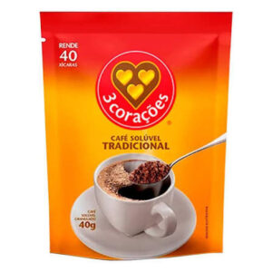CAFE SOLUVEL TRADICIONAL 40G 3 CORAÇÕES