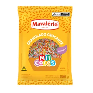 GRANULADO CROCANTE COLORIDO 500G MAVALÉRIO