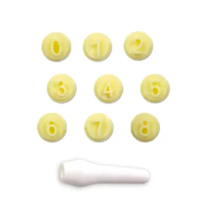 KIT CARIMBOS NUMEROS AMARELO BLUE STAR