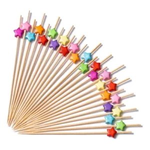 PALITO BAMBU ESTRELA CORES SILVER