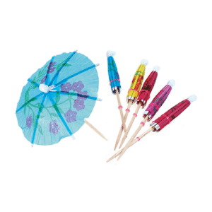PALITO DECORATIVO GUARDA CHUVA COLORIDO C/144 SILVER