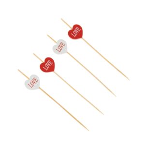 PALITO EM BAMBU P PETISCOS LOVE C/20 SILVER