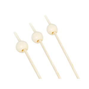 PALITO EM BAMBU PETISCOS BOLA BRANCA SILVER