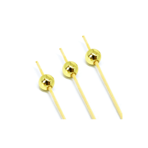 PALITO EM BAMBU PETISCOS BOLA DOURADO SILVER