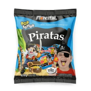 PIRULITO PIRATAS MORANGO 400G FLORESTAL