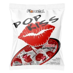 POP KISS CEREJA COM 50 500G FLORESTAL