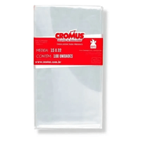 SACO TRANSPARENTE 15X22 INCOLOR COM 50 CROMUS