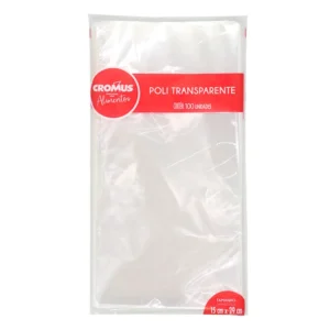 SACO TRANSPARENTE 15X29 INCOLOR COM 50 CROMUS