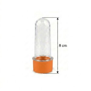 TUBETE LARANJA 8CM C/10 VEMAN PLAST