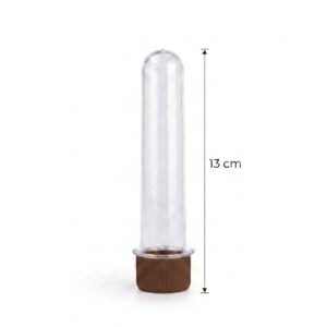 TUBETE MARROM 13CM COM 10 VEMAN PLAST