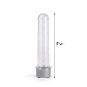 TUBETE PRATA 13CM COM 10 VEMAN PLAST