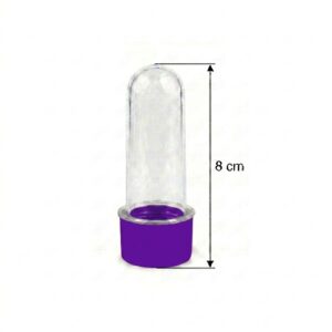 TUBETE ROXO 8CM C/10 VEMAN PLAST