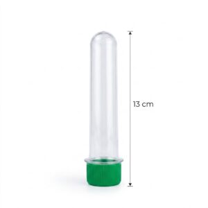 TUBETE VERDE 13CM COM 10 VEMAN PLAST