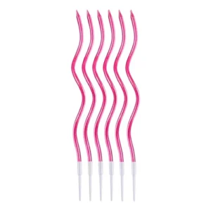 VELA ONDULADA ROSA SILVER