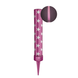 VELA VULCAO CHAMA ROSA SILVER