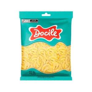 BALA DE GELATINA GELATINES BANANA 1KG DOCILE