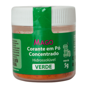 CORANTE EM PÓ HIDROSSOLUVEL VERDE 5G