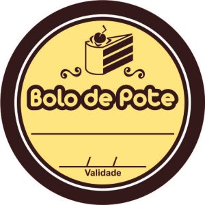 ETIQUETA BOLO NO POTE C/100 HIPER