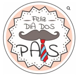 ETIQUETA FELIZ DIA DOS PAIS GRAVATA C/60 HIPER