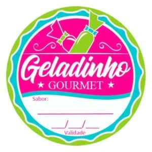 ETIQUETA GELADINHO GOURMET C/100 HIPER