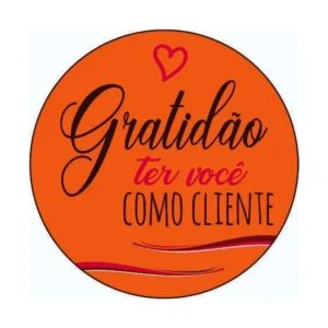 ETIQUETA GRATIDAO TER VOCE COMO CLIENTE C/60 HIPER