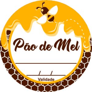 ETIQUETA PAO DE MEL RED ABELINHA C/60 HIPER