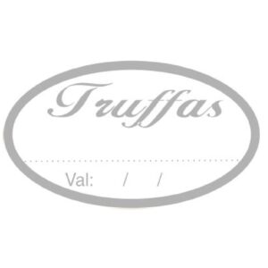 ETIQUETA TRUFA C VALIDADE PRATA C/100 HIPER