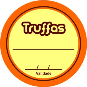 ETIQUETA TRUFA VALIDADE REDONDA C/60 HIPER