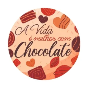 ETIQUETA VIDA MELHOR CHOCOLATE C/60 HIPER