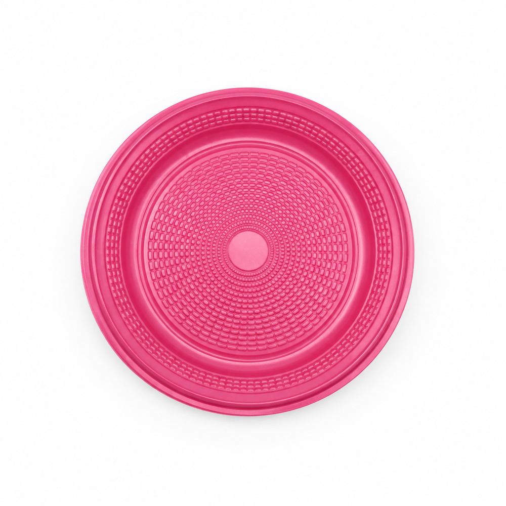 PRATO RASO PINK 15CM C/10 TRIK TRIK