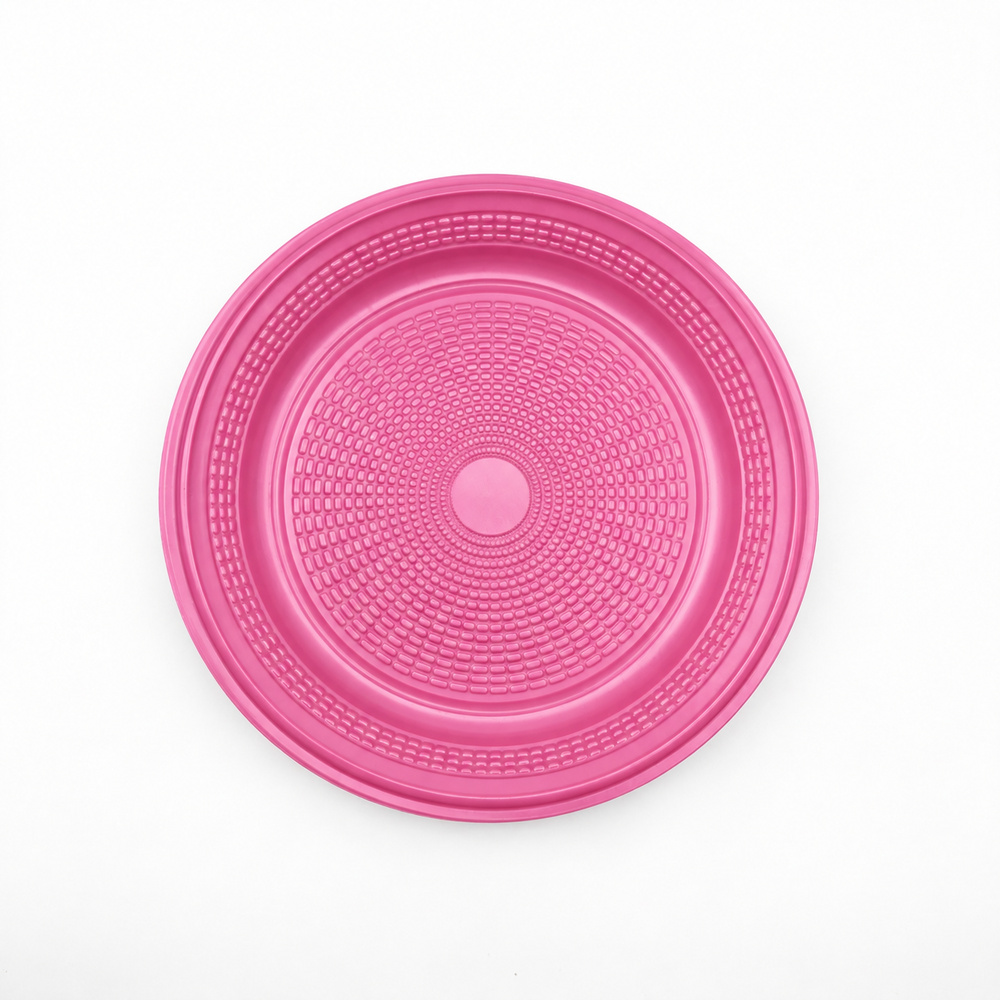 PRATO RASO ROSA 15CM C/10 TRIK TRIK