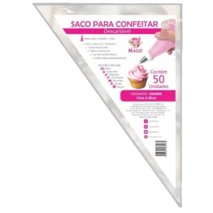 SACO PARA CONFEITAR GRANDE C/25 27X38CM MAGO